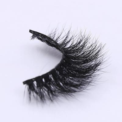 China Wholesale 100% Real Natural Mink Fur Long Handmade Eye Lashes 3d Mink Silk Lashes 3d Mink Lashes Strips for sale