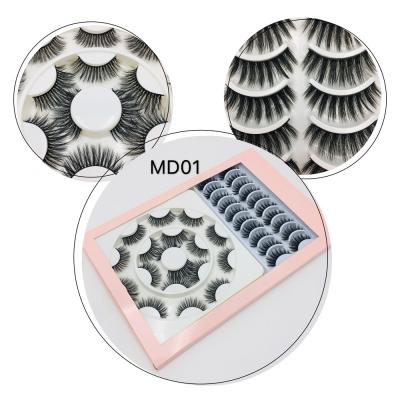 China Long Natural Vegan dropshipping 18 pairs per volume custom wholesale package faux mink lashes3d seller to make your own eyelash box for sale