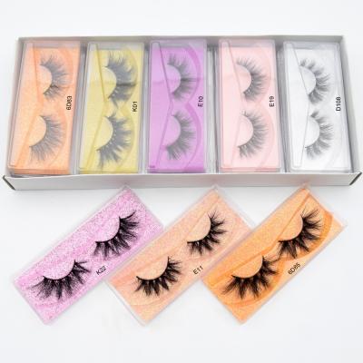 China Wholesale 100pairs Ultra Long Makeup Dramatic False Eye Mink Eyelashes Cruelty Free Lashes Lashes Fluffy Full Strip Thick Mink Lashes for sale