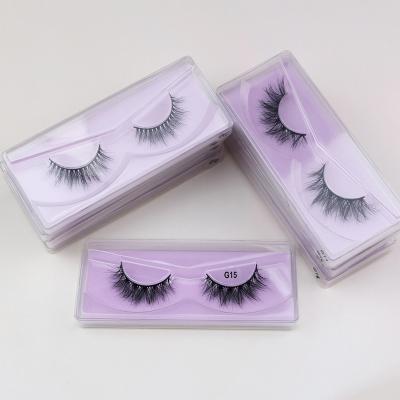 China Natural Length 8-14 Millimeter Mink Eyelashes 3D Mink Lashes Short Extension Natural Soft False Eyelash Lashes Highlighter Makeup for sale