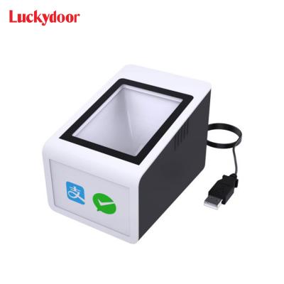 China ABS+PC Smart Box Office Mobile Payment Support Code Handsfree QR Recognition 1D 2D QR Payment Scanner for sale