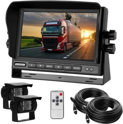 China Backup Dual Camera 800*480 With Monitor Kit System 7