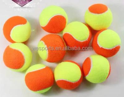 China Acrylic Felt + Natural Rubber Customized Logo Brands Quality Acrylic Felt Beach Tennis Ball for sale