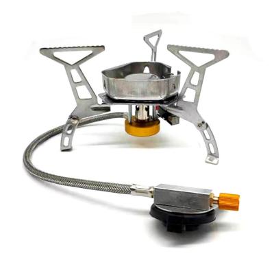 China Mini Size Outdoor Backpacker Cook Stove Camping Portable Gas Mini Stove With Adjustable Fire Design for sale