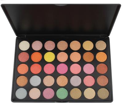 China Waterproof makers direct 35 color smoke color hot earth matte pearl eyeshadow can be printed LOGO for sale