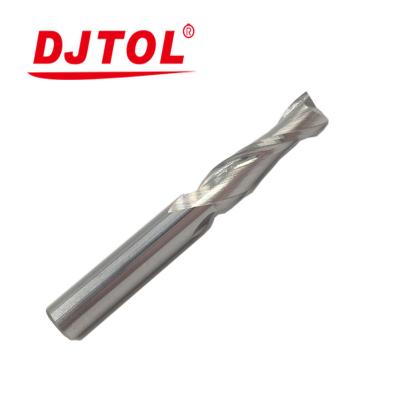 China DJTOL Carbide Double Flutes Spiral Bit for sale