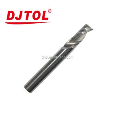 China Carbide Double Flutes Spiral Bit For CNC Machine Cutting For Acrylic And Wood for sale