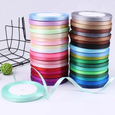 China High Tenacity Ribbon Roll For Bows Silk Satin Grosgrain Organza Ribbons For Bows Packaging Decorative Wholesale for sale