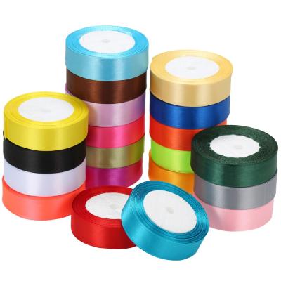 China Wholesale 100Yards/Roll 2 Inch 50mm High Tenacity 100Yards/Roll 2 Gold White Black Double Faced Satin Ribbon Red Blue Green Satin Ribbon Poly Light Pink Bulk for sale