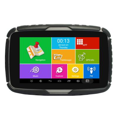 China Waterproof Android 6.0 Motorcycle GPS Navigation Motorcycle 5inch IPS 16 Gb Screen 1GB RDA for sale