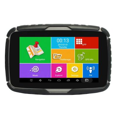 China Motorcycle Gps Navigator 5 Inch IPX7 Waterproof Snowmobile 4X4 ATV Android Tablet GPS Navigation Navigator for sale