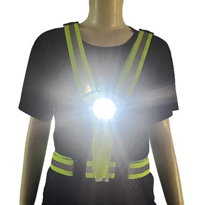 China New Engineering Works Water Proof Outdoor Lighting Safety Reflective Warning Vest Type C Charging LED Luminous Clothing for sale