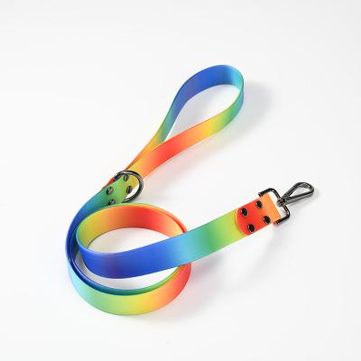 China New 2023 Fast Release Rubber Wrapped Ribbon Factory Customized Black, Green, Blue, Orange Durable Pet Strap Dog Traction Rope for sale