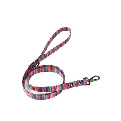 China 2023 New Quick Release Bag Colored Gradient Dog Strap Pull Rope Plastic Nylon Sliver Polyester Material for sale