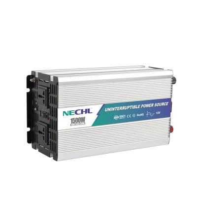 China 12v 220v 1500w Inverter With Battery Charger Ups 340*180*128mm for sale