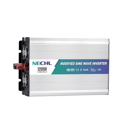 China 1200W Modified Sine Wave Inverter temperature control Short circuit protection Car Inverter 271*180*78mm for sale