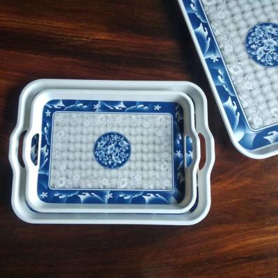 China 2020 Plastic Melamine Serving Trays China Supply Tableware for sale