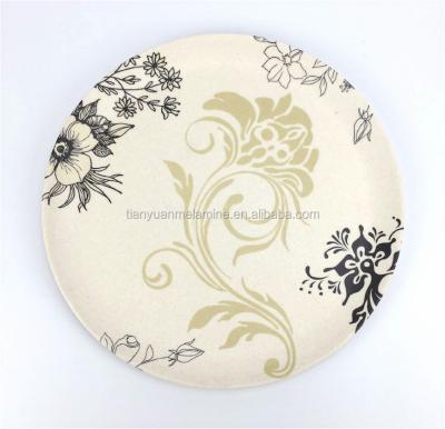 China 2019 Sustainable Hot Selling High Quality Food Grade Dishwasher Safe Bamboo Fiber Melamine Bamboo Dish for sale