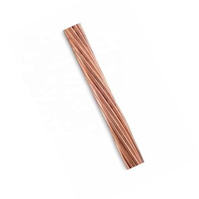 China Conductor Power Cable Copper Rope Overhead Bare Solid Copper Electrical Wire for sale