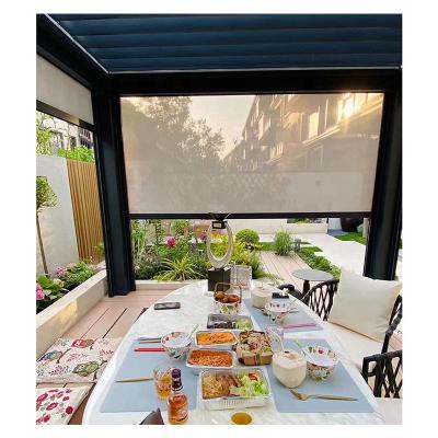 China Easily Assembled Outdoor Aluminum Insulated Roof Panels Outdoor Garden Pergola for sale