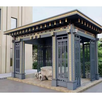 China Luxury Automatic Waterproof Garden System Garden Roof Canopy Smart Cover Outdoor Aluminum Motorized Patio Pergolas Easily Assembled for sale