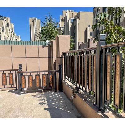 China Easily Assembled Aluminum Wrought Aluminum Metal Fence Decorative Backyard Garden Fence for sale