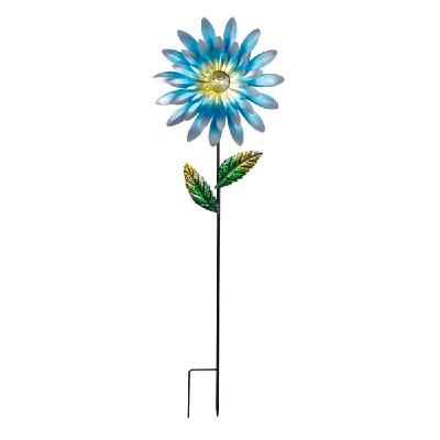 China Art Deco Custom Metal Spring Flowers Outdoor Decor Stake Yard Art Decoration Custom Garden Metal Plant Flowers Stick Spring Patio Decor for sale