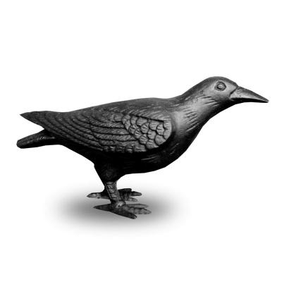 China Art Deco Wholesale customized cast iron small ornaments Personalized indoor metal crow small ornaments gift small ornaments for friends for sale