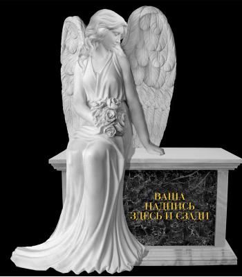 China Western Angle white marble statues/ Angel stone sculpture for sale