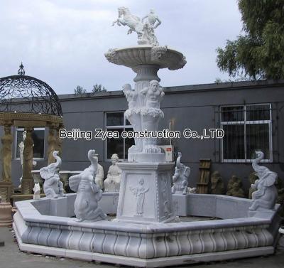 China Large white marble fountain for sale