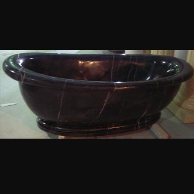 China Hotel Deocration Black marble bathtub with polishing for bathroom,china sculpture supplier for sale