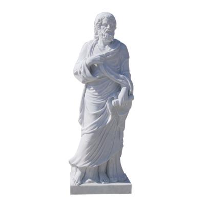 China Chinese carrara white marble statues, classic man marble sculptures,China stone carving Sculpture supplier for sale