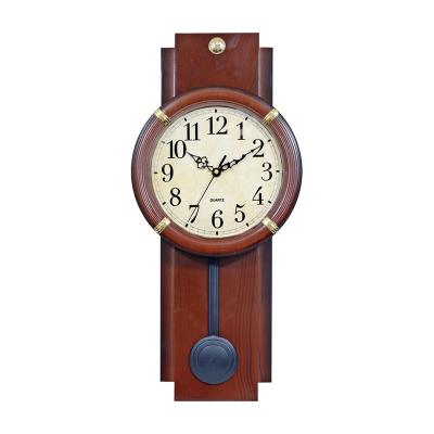 China Swing Pendulam Direct Selling Customizable Concise Oblong Wall Clock for Home Decoration for sale