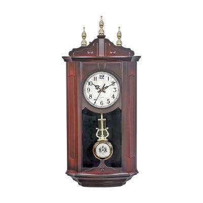 China SWING Chinese Supply Plastic Light Luxury Wooden Wooden Pendulum Clock for Bedroom Decoration for sale