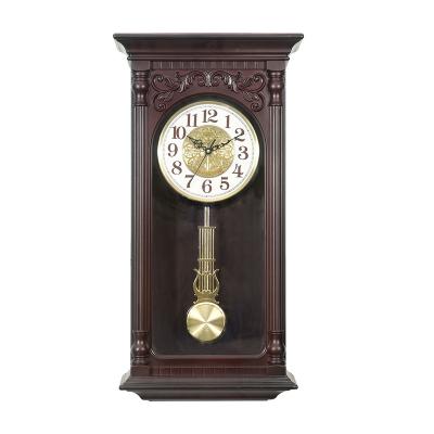 China SWING New Woodern Plastic Stylish Wooden Wall Clock for Home Decoration for sale