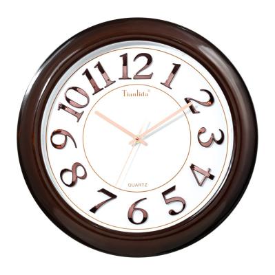 China Timing Best Customizable Concise Wooden Round Wall Watch Clock For Home Decoration for sale