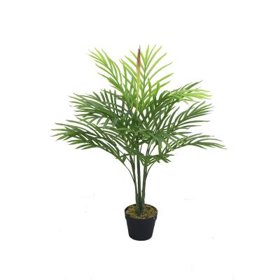 China Wholesale Environmentally Friendly Indoor Decorative Evergreen Artificial Palm Trees Mini Potted for sale