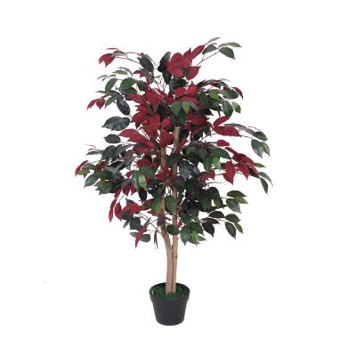 China Eco-friendly High Quality Colorful Plastic Artificial Ficus Tree Tree for sale