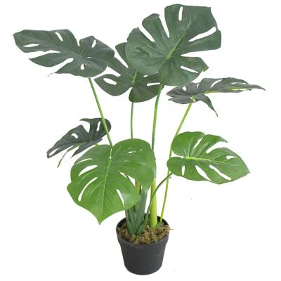 China Wholesale Cheap Artificial Monstera Bonsai Plants Plants Environment Friendly Trees For Garden Decoration for sale