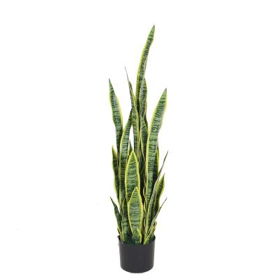 China Wholesale Environmentally Friendly Decoration Outdoor Bonsai Fake Agave Foliage Artificial Snake Plant for sale