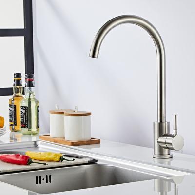 China Hot Cold Water Mixer Taps Stainless Steel Modern Black Kitchen Faucet For Sink for sale