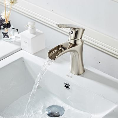 China Metered Faucets Wholesale Basin Faucet Single Hole Bathroom Faucet Brass Basin Sink Faucet for sale