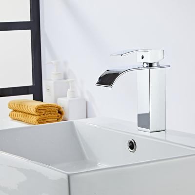 China High Quality Modern Luxury Home Bathroom Waterfall Basin Brass Faucet for sale