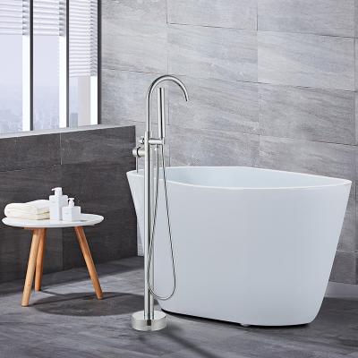 China Removable Floor-standing Bathtub Dragon Freestanding Bathtub Thermostatic Faucets Bathtub Faucet With Hand Shower for sale