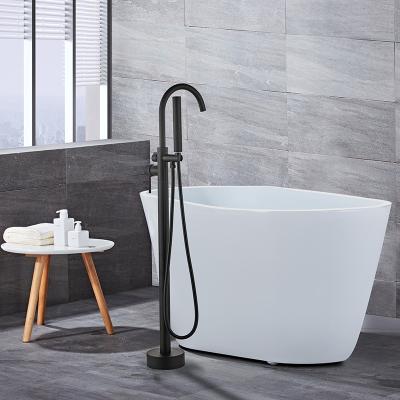 China High Quality Thermostatic Multifunctional Hot Tub Mixer Cold Water Taps Free Standing Floor-standing Faucet For Bathtub for sale