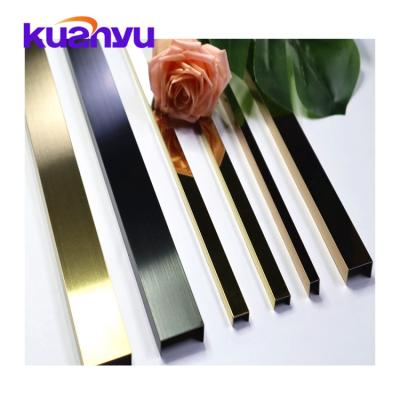 China Modern corner u profile edge junction panel stainless steel u shape tile trim stainless steel profile for sale