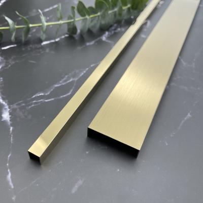 China Modern kuanyu stainless steel u channel stainless steel stair edge trim for sale