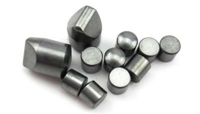 China 100% Raw Tungsten Carbide Buttons Flat Style With Excellent Wear Resistance for sale