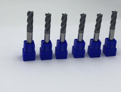 China High Hardness Carbide Square End Mill With 35 Degree Helix Angle for sale