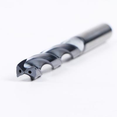 China Internal Cooling Metal Drilling 3XD Tungsten Solid Carbide Drill Bit For Hardened Steel for sale